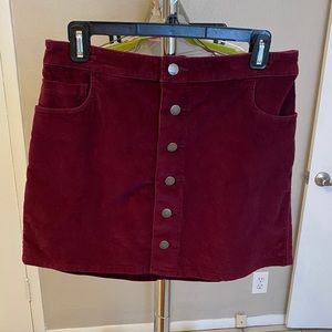 Corduroy Mini Skirt